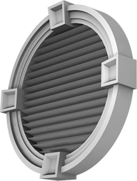 Фасадный декор: Слуховое окно ВР - 003 о