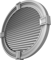 Фасадный декор: Слуховое окно ВР - 007 з Овал