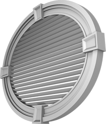 Фасадный декор: Слуховое окно ВР - 007 о Овал