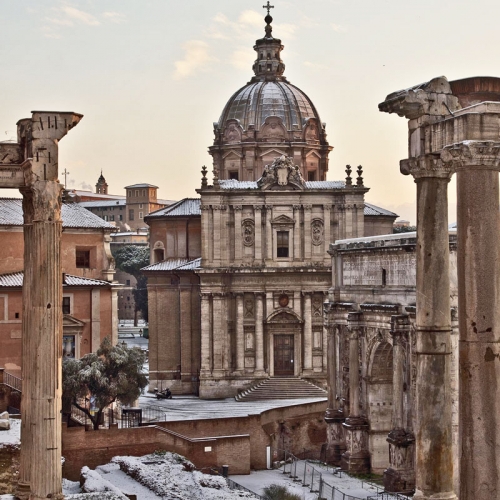 Церковь Святого Луки и Святой Мартины (Chiesa dei Santi Luca e Martina, 1634-1650 гг.)